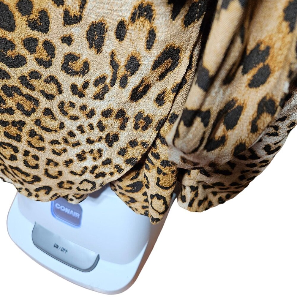 Zara Trf Collection Leopard Print Wrap Dress - Si… - image 3